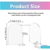 Andra evenemangsfestleveranser Clear Arch Acrylic Sign med Stand Blank Arched Sheet Base For Wedding Tabell Number Card Menu HomeFavor Dhyfn