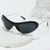 2 pcs diseñador de lujo nuevo lentes de montura de sol de estilo punk y2k gafas de sol de deportes personalizados resistentes a los rayos UV 8urd