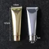 Storage Bottles 50ml Gold Aluminum Plastic Empty Bottle 50g Cosmetic Cream Soft Tube Facial Cleanser Lotion Squeeze Containers