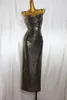 Sukienki swobodne Feicheng damskie ubranie moda elegancka, szczupła seksowna postać pochlebna długa sukienka 139