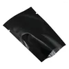 Worki do przechowywania DHL 3000PCS/partia 6 9cm czarna folia aluminiowa Otwarta plastikowa opakowanie Uszczelnienie cieplne Mylar Bag w torbie próżniowe
