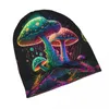 Berets Neon Psychodelic Gushrooms Stuff Unisex Locomotive Vailies Kapelusz dla mężczyzn i kobiet na świeżym powietrzu