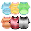 Summer Stripe Dog Tshirt Vest Pet Clothing for Small Dogs Yorkshire Terrier Shih Tzu Shirts Puppy Cat Clothes chaleco para perro 240411