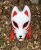 Ręcznie pomalowana zaktualizowana maska ​​ANBU Japońska maska ​​Kitsune Full Face PVC dla kostiumu cosplay 2207153046348