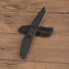 KS1990 Assisted Flipper Folding Knife 8Cr13Mov Black Tanto Point Blade GRN med stålplåthandtag utomhus camping vandring EDC Pocket Knives med detaljhandelslådan