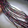 Pulseras de enlace de enlace 5 mm Turmalina Natural Triple Circle Bracelet Crystal Reiki Healing Stone Fashion Jewelring Gifting For Women 1 PCS