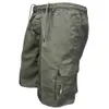 Pantanos cortos tácticos tácticos de verano pantalones cortos de carga de jogging múltiples sueltos de múltiples bolsos elásticos trabajo de cintura elástica senderismo pantalones cortos 240417