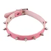 Chokers chokers sexy gotisch roze puntige punk choker kraag met spikes klinknagels vrouwen mannen bezaaid chocker ketting goth sieraden drop del dhd2n