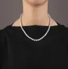 Fast Fine Pearls Jewelry Grey Freshwater Natural 78mm Pearl Necklace Female Fashion Personality Necklace Clavicle C3072638