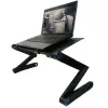 Lapdessks 노트북 테이블 스탠드 조절 가능한 접이식 인체 공학 디자인 Lapdesk 침대 소파 데스크를위한 Ultrabook 노트북 태블릿 마우스 패드