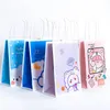 Enveloppe cadeau 5pcs sac Ins Papier avec manche goodie bonbons biscuits emballage kraft shopping