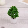 Fleurs décoratives Simulé de petit arbre modèle Micro Landscape Green Plant Decorations Office Disporing Mini Potted Scene