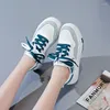 Casual Shoes Women Sports Thick Sole Elevated Lace-up Outdoors Platform Sneakers Female High Quality Fashion 2024 Spring