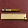 Keychains Lanyards 6cm Herramienta de medición de la regla de cobre pequeño para el regalo de cumpleaños del festival Kawaii Partyer Party Party Gift Y240417