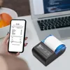 Bisofice Portable Mini Thermal Printer 2 Inch Wireless USB Bill Printer مع ورقة طباعة 58 ملم للمطعم 240417