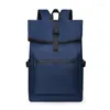 Backpack 2024 Large Capacity Unisex Fashion Trend Outdoor Leisure Computer Bag Simple Solid Color Business