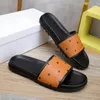 High-end Men's Letter Printed Sandals Vietnam Rubber Slippers Outer Wear Flat Flip Flops