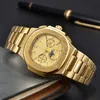 Pate Forist Watches for Men 2023 Мужские часы для всех циферблат работают Quartz Watch высококачественные высококачественные бренды роскошного бренда хронограф.