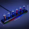 Nixie Tube Clocips Color Screen Digital ClockRGB DIY Glow Clockanalog電子ナイトライトガーミングデスクトップ装飾240410