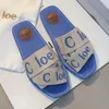 Fashionable luxury designer sandals slippers cork flat bottoms fashionable summer slippers the most popular beach classic womens slippers