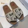 Fashionable luxury designer sandals slippers cork flat bottoms fashionable summer slippers the most popular beach classic womens slippers