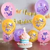 Party Decoration 12pc Butterfly Latex Balloon Wishes Dancing Ballon Happy Princess Birthday Balon BabyShower Girl Colorful Baloon