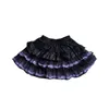 Skirts Asian Culture Punk Dark Girl Bubble Skirt Harajuku Style Retro Lace Edge Women's Hish Waist Mini Cake Short