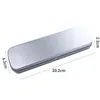 School Supplies Office Single Layer Pen Box Silver Student Pencil Case Stationery Storage