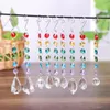 Figuras decorativas 9pcs Rainbow Crystal Surrater Chakra Octágono Hanging Prism Posting Ornament Decoración del hogar