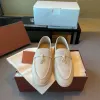 Leer plat lage top suede koe leer oxfords lp pianas loafers dames heren kleding schoenen het ontwerper luxe mode mannen zakelijke casual mocassins luie schoen