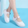 Sapatos casuais almofada de couro genuíno feminino de fundo elástico macio respirável sapato branco plano