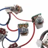 Kabels 1set Electric Guitar Pickup Pro Wiring Harness Push Pull Pots met 2 Humbucker -opstelling voor Epiphone Les Paul