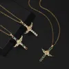 designer necklace Mary Jesus Necklace Pendant Angel Wings Collar Chain Micro Set Zircon Gold Plated Female