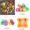 Dog Toys Chews 10pcs Pet Cat Смешная резиновая скрипель