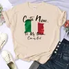 Frauen T -Shirts Italiano Tee Frauen Grafikhemd Mädchen Streetwear Manga Designer Kleidung