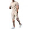 Men's Sets Tracksuit Summer Fashion Clothes For Man T Shirt Shorts 2 Piece Outfit Casual Streetwear Men Oversized Suit 240402