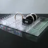 New Clear 40 Grids Make Up Organizer Acrylic Cosmetic Makeup Bracelet Holder Large Storage Box Powder Jewelry Shelf Escritorio