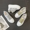 Casual schoenen Krasovki 8 cm 10 cm luchtmesh 2024 Echt lederen vrouwenplatform Chunky Sneakers High Brand Lace Vulcanize zomer ademend