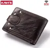 Kavis Orijinal İnek Deri Erkek Cüzdan Men039s Çanta Küçük RFID DERİ PERSE MINI KART TUTUCU Depolama Calet Çantası Hasp Coin Purse9474154