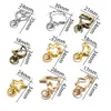 Keychains Lanyards 10pcs Cat Heart Snap Hook Trigger Clips Buckles for Keychain Lobster Clasp Hooks for Key Ring Clasp Jewelry Accessories d240417