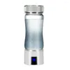 Copos de vinho hidrogênio garrafa de água portátil Gerador de vidro Copo Presente de aniversário saudável 300ml Spe PEM Technology Rich Rich