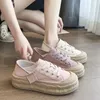 Casual Shoes Spring Autumn Soft Leather Sneakers Solid Lace-Up For Women Versatile Comfort Platform Ladies Skate