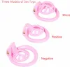 Mini Chastity Lock Male with 4 Sizes Rings and Keys Lightweight Resin Chastity Device Adult Sissy Sex Toy BDSM Slave Breathable Bondage Devices