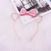 Haaraccessoires 2024 Internet Celebrity Hairband voor vrouwen met pareloren Hoofdkleding schattige kinderclip uniek oor