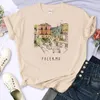 Frauen T -Shirts Italiano Tee Frauen Grafikhemd Mädchen Streetwear Manga Designer Kleidung