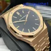 Fancy AP Wrist Watch Royal Oak Series 18K Rose Gold Automático Mechanical Mens Watch 15500or.oo.1220or.01 Certificado de caixa