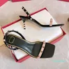 Sandales de boucle en métal chaussures de femmes chaussures de créateur mules luxueuses talons d'été Nouvelles pantoufles sexy