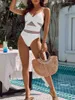 Women's Swimwear Women Summer Sexy See Through Bikini Swimsuit V Neck Bathing Suit Mesh