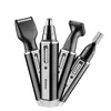 4in1 Trimeuse de nez rechargeable Trimmer de la barbe pour hommes Trimeuse de poils à sourcils pour l'oreille pour élimination des poils et oreilles Machine propre