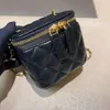 Mini metalowa kulka diamentowa sieć skórzana Crossbody Mała kwadratowa torba szminki